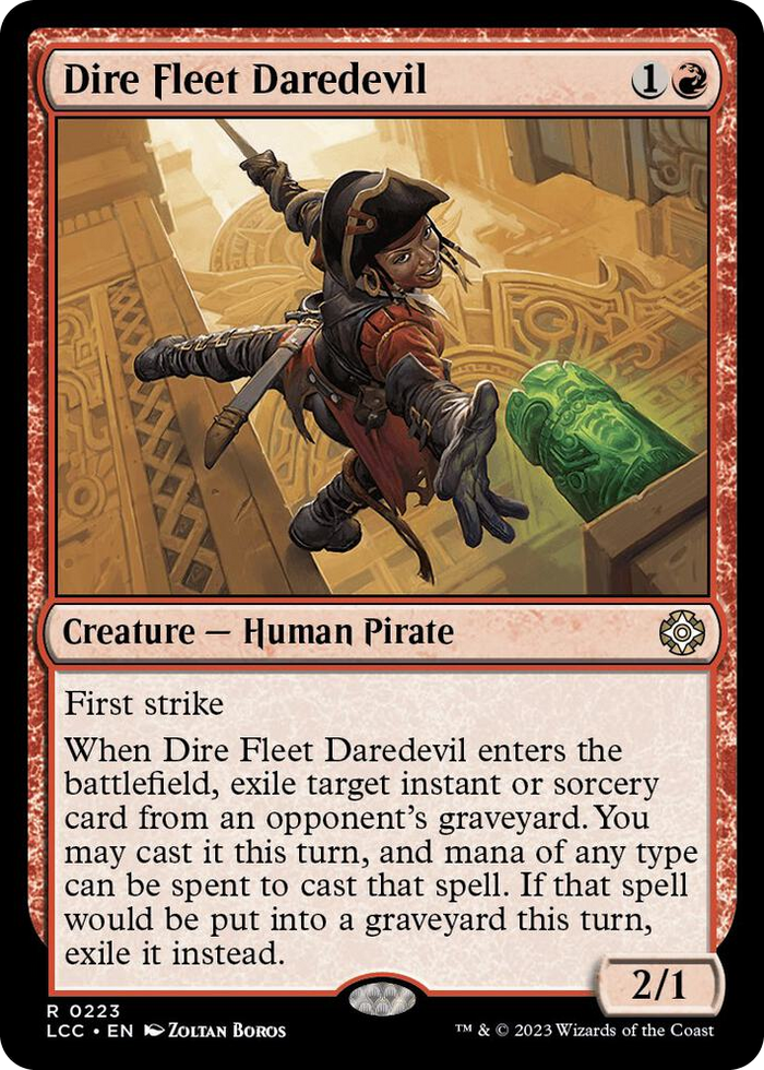 Dire Fleet Daredevil #223 R - Commander: The Lost Caverns of Ixalan Pokemon card
