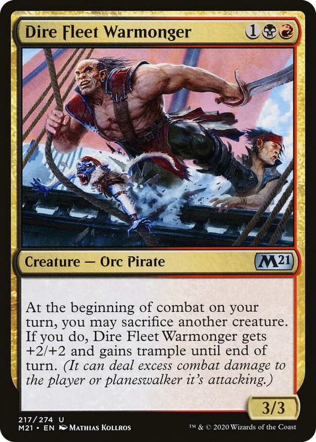 0217 Dire Fleet Warmonger U Core Set 2021