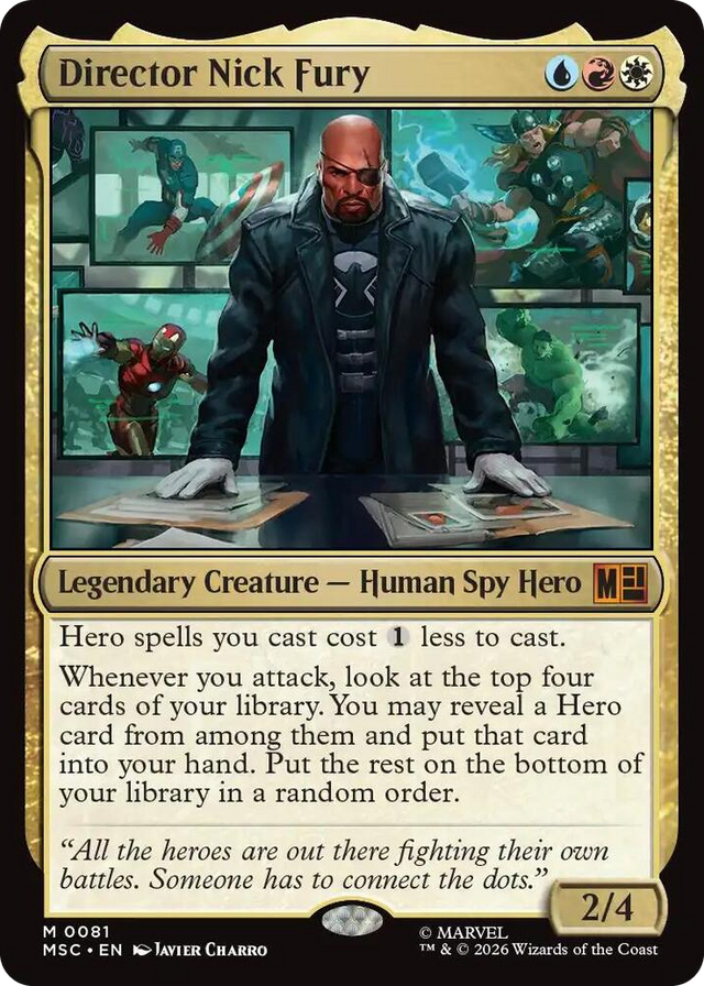 0081 Director Nick Fury M Commander: Marvel Super Heroes