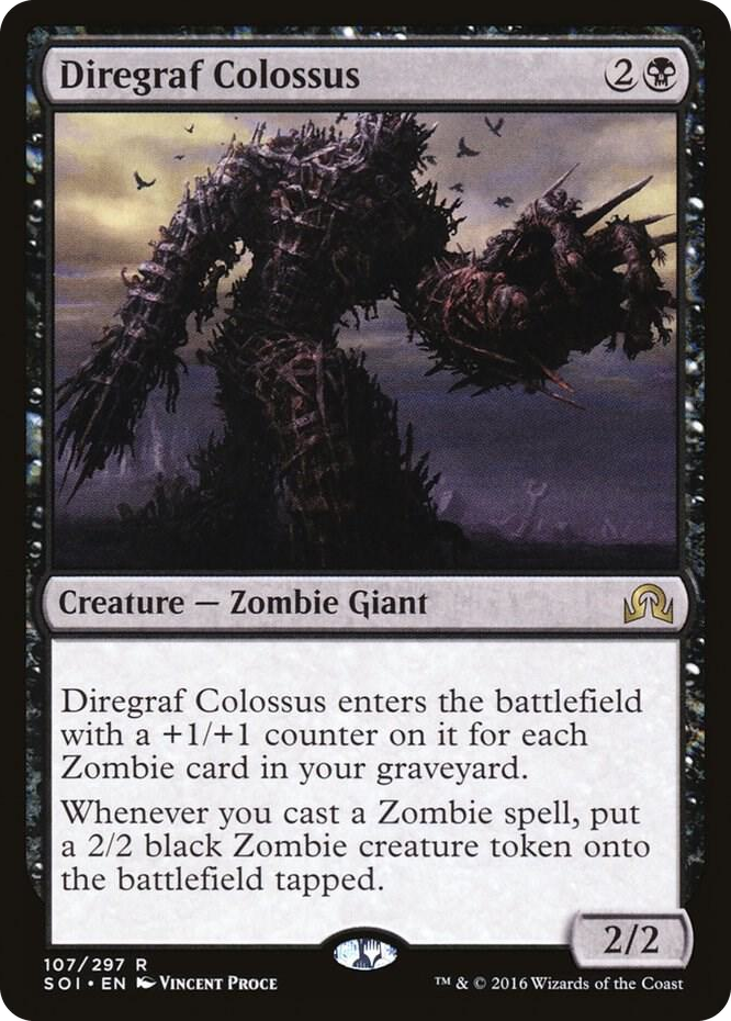 Diregraf Colossus #107 R - Shadows over Innistrad Pokemon card