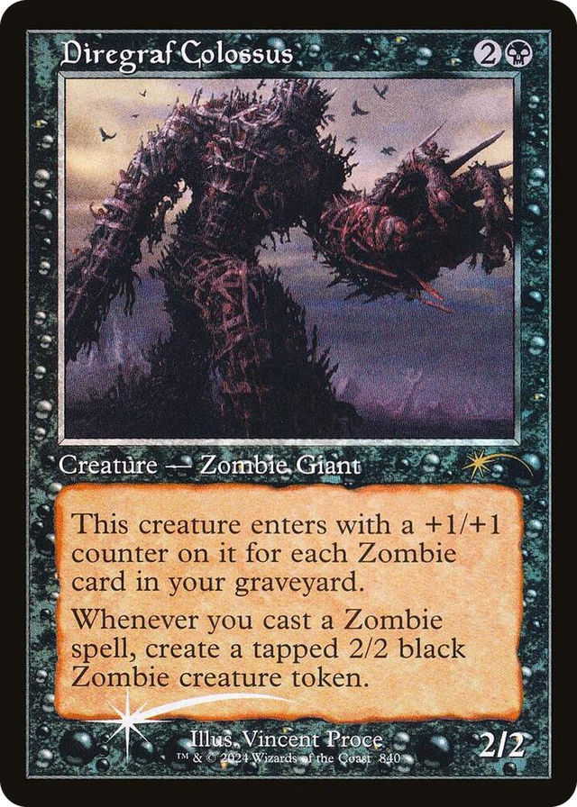 0840 Diregraf Colossus (Retro Frame) R Secret Lair Drop Series