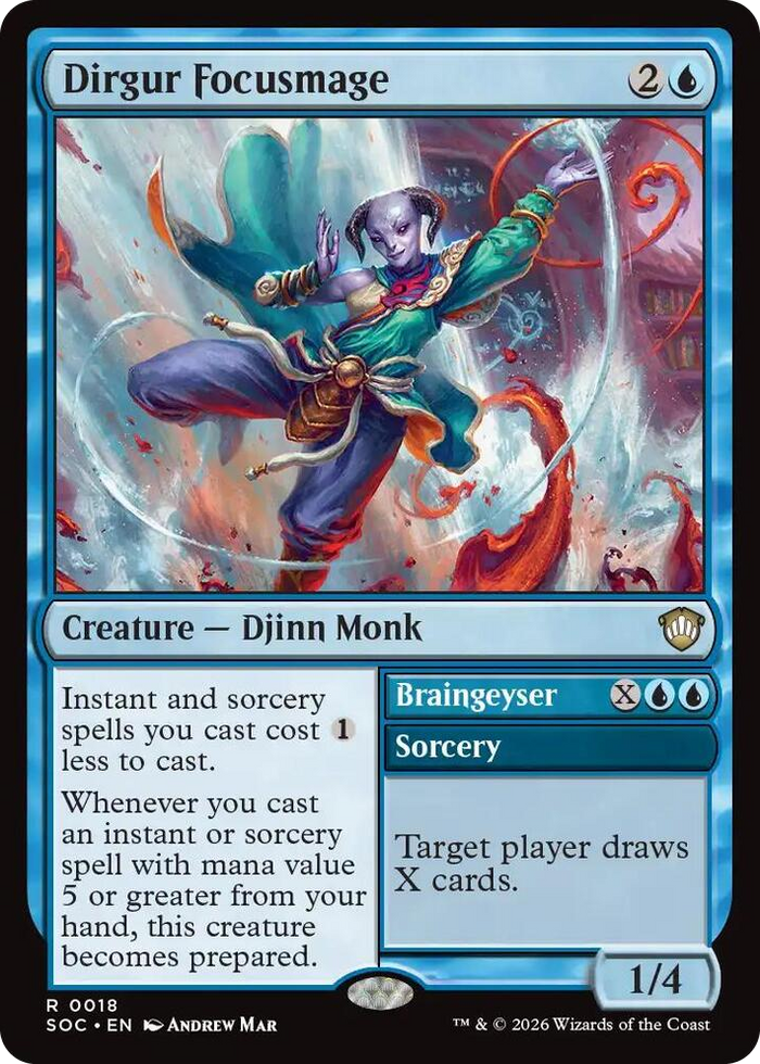 Dirgur Focusmage #18 R - Commander: Secrets of Strixhaven Pokemon card