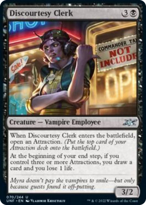 0070 Discourtesy Clerk U Unfinity