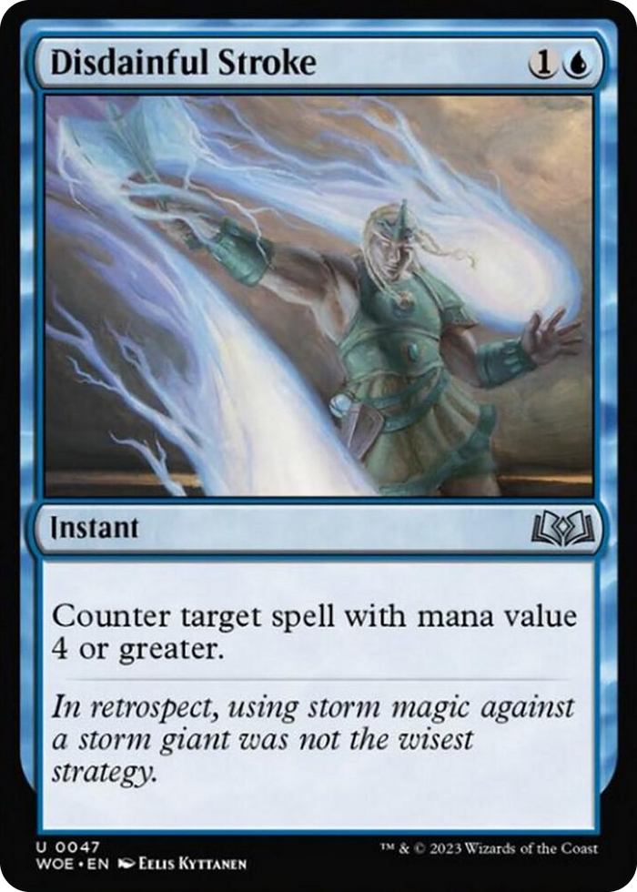 Disdainful Stroke #47 U - Wilds of Eldraine Pokemon card