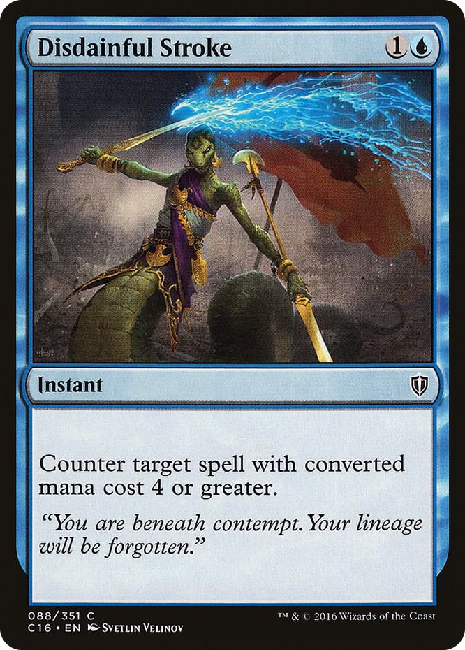Disdainful Stroke #88 C - Commander 2016 Pokemon card