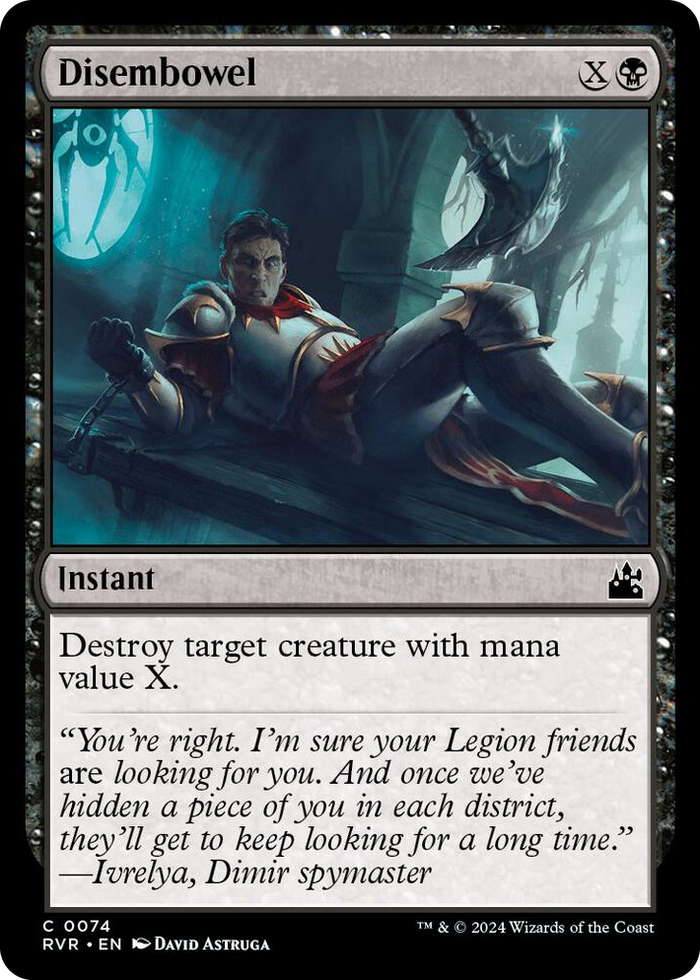 Disembowel #74 C - Ravnica Remastered Pokemon card