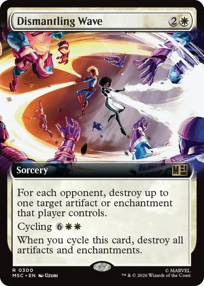 Dismantling Wave (Extended Art) #300 R - Commander: Marvel Super Heroes Pokemon card