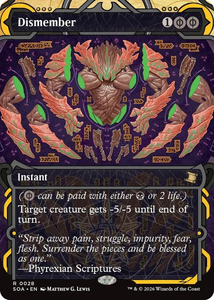 Dismember #28 R - Secrets of Strixhaven: Mystical Archive Pokemon card