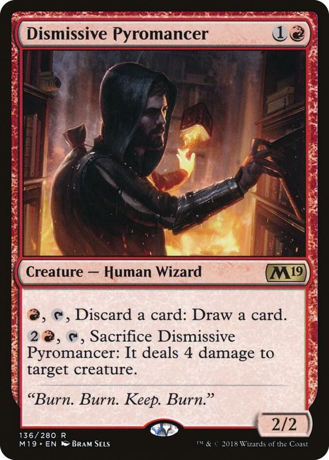 0136 Dismissive Pyromancer R Core Set 2019