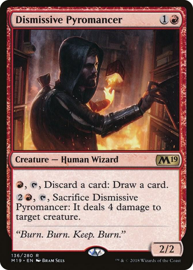 0136 Dismissive Pyromancer R Core Set 2019