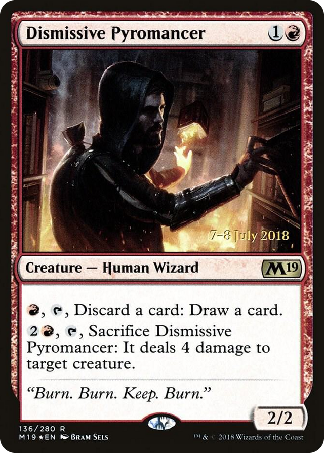 0136 Dismissive Pyromancer R Prerelease Cards