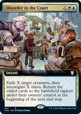 0067 Disorder in the Court (Extended Art) R Commander: Innistrad: Crimson Vow