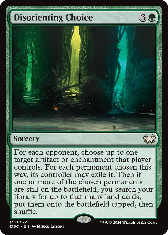 0032 Disorienting Choice R Commander: Duskmourn: House of Horror