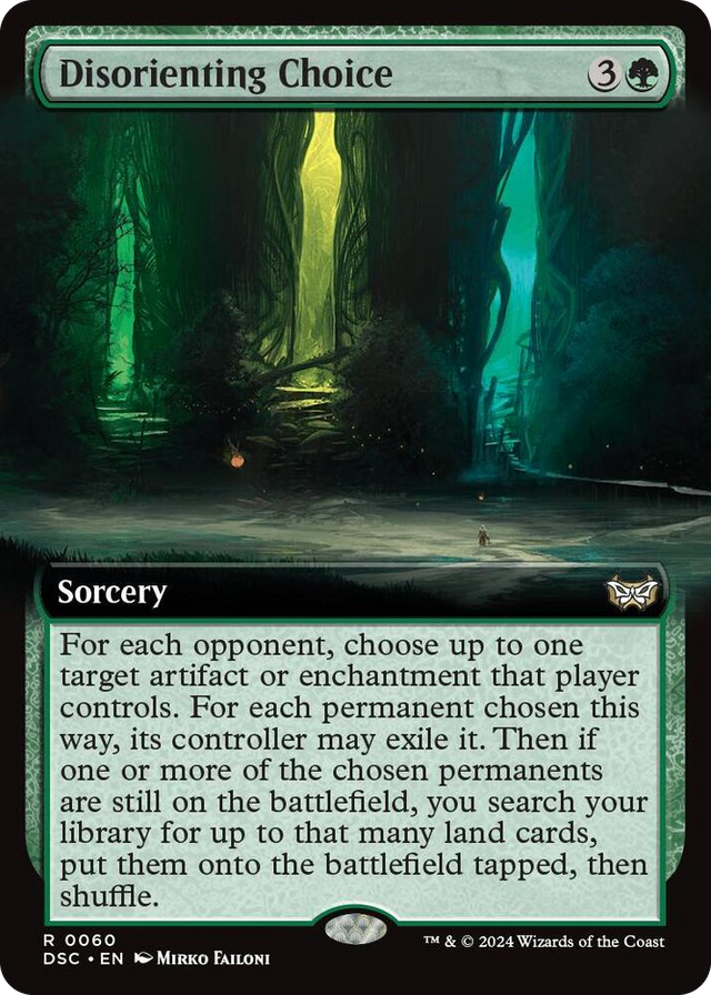 0060 Disorienting Choice (Extended Art) R Commander: Duskmourn: House of Horror