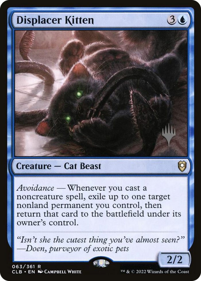 Displacer Kitten #63 R - Promo Pack: The Lost Caverns of Ixalan Pokemon card