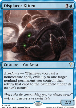 0027 Displacer Kitten (White Border) R Mystery Booster 2