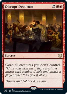 0122 Disrupt Decorum R Commander: Adventures in the Forgotten Realms