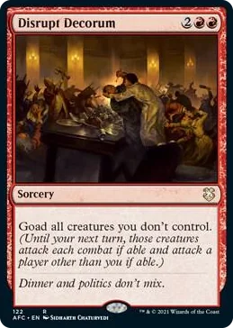0122 Disrupt Decorum R Commander: Adventures in the Forgotten Realms