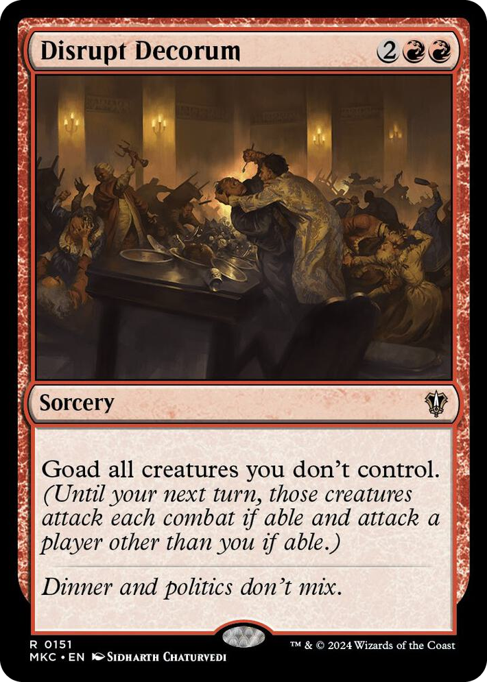 0151 Disrupt Decorum R Commander: Murders at Karlov Manor