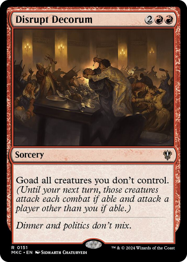 0151 Disrupt Decorum R Commander: Murders at Karlov Manor