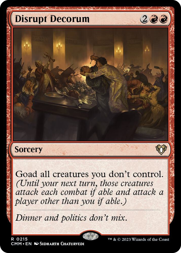 0215 Disrupt Decorum R Commander Masters