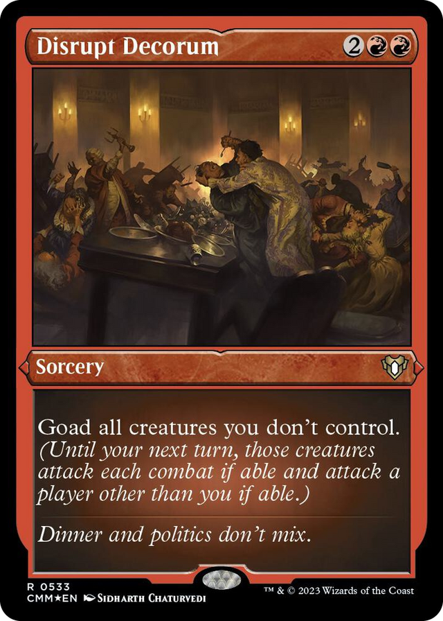 0533 Disrupt Decorum (Foil Etched) R Commander Masters