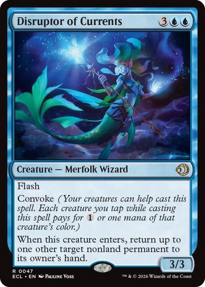 Disruptor of Currents #47 R - Lorwyn Eclipsed Pokemon card
