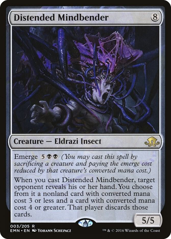 Distended Mindbender #3 R - Eldritch Moon Pokemon card