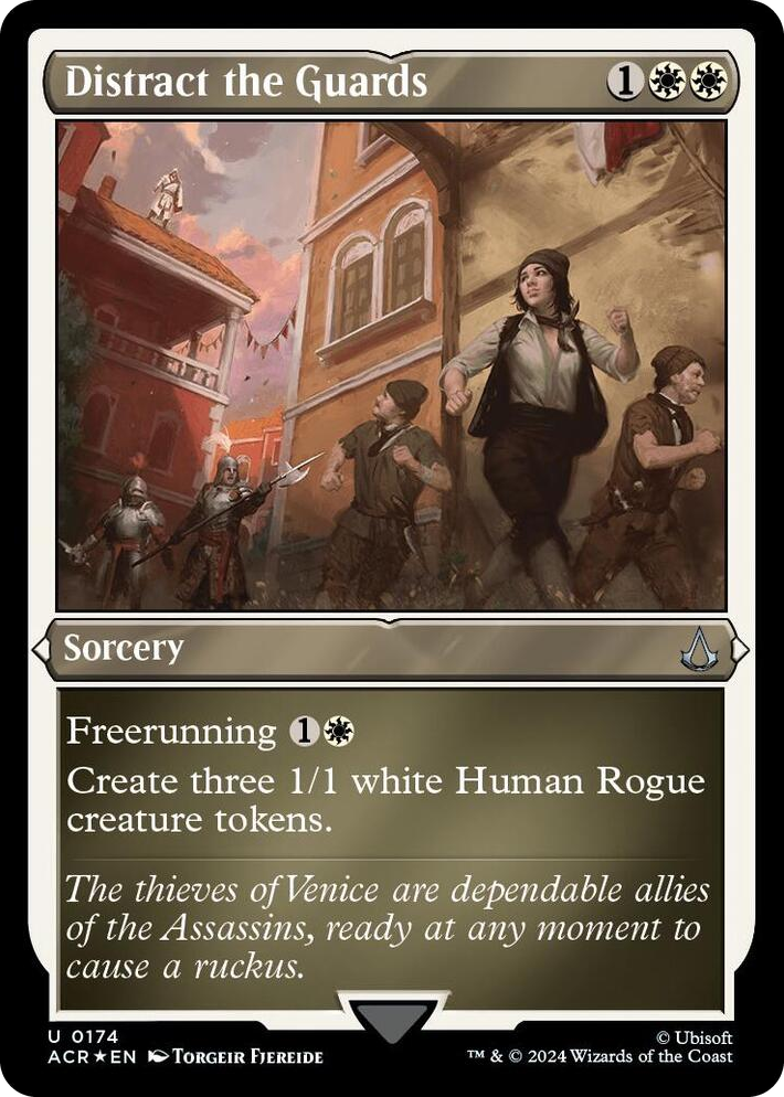 0174 Distract the Guards (Foil Etched) U Universes Beyond: Assassin's Creed