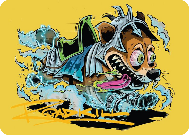 0050 District Mascot Art Card (50/54) (Gold-Stamped Signature) S Art Series: Aetherdrift