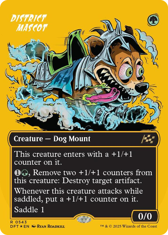 0543 District Mascot (Borderless) (First-Place Foil) R Aetherdrift