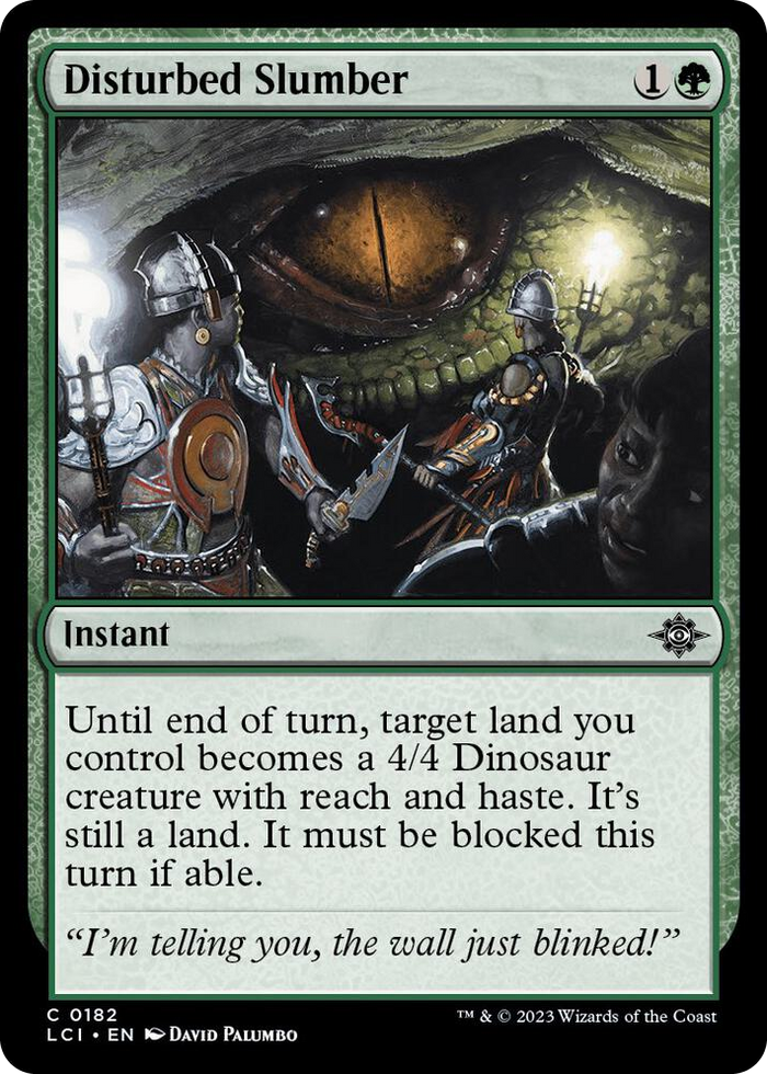 Disturbed Slumber #182 C - The Lost Caverns of Ixalan Pokemon card