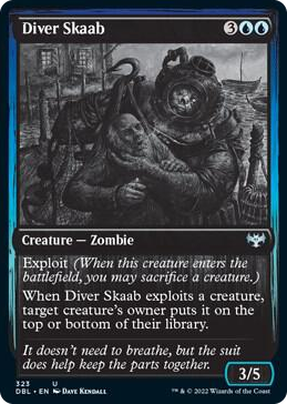 Diver Skaab #323 U - Innistrad: Double Feature Pokemon card