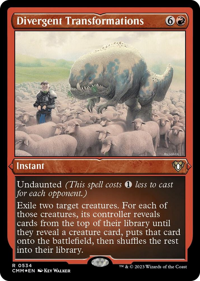 0534 Divergent Transformations (Foil Etched) R Commander Masters