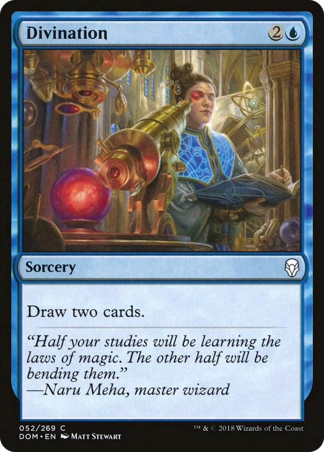 0052 Divination C Dominaria