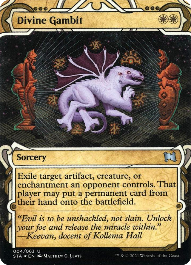 0004 Divine Gambit (Foil Etched) U Strixhaven: Mystical Archive