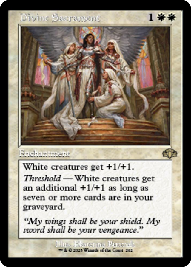 0262 Divine Sacrament (Retro Frame) R Dominaria Remastered