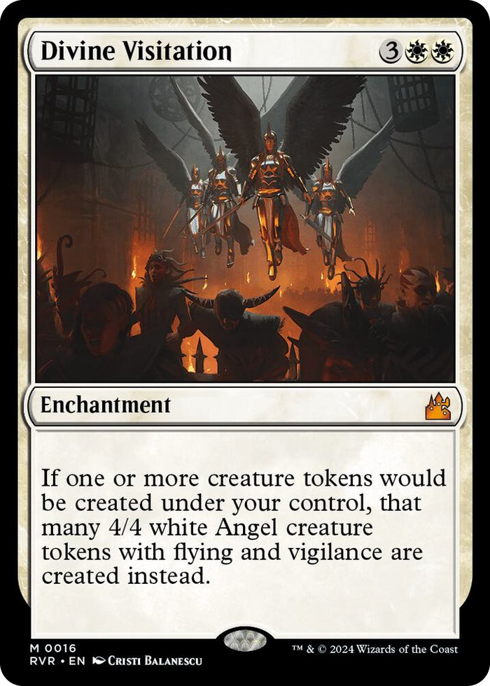 Divine Visitation #16 M - Ravnica Remastered Pokemon card