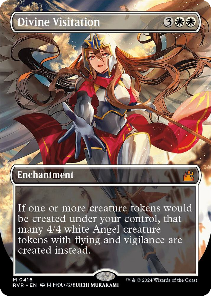 Divine Visitation (Anime Borderless) #416 M - Ravnica Remastered Pokemon card