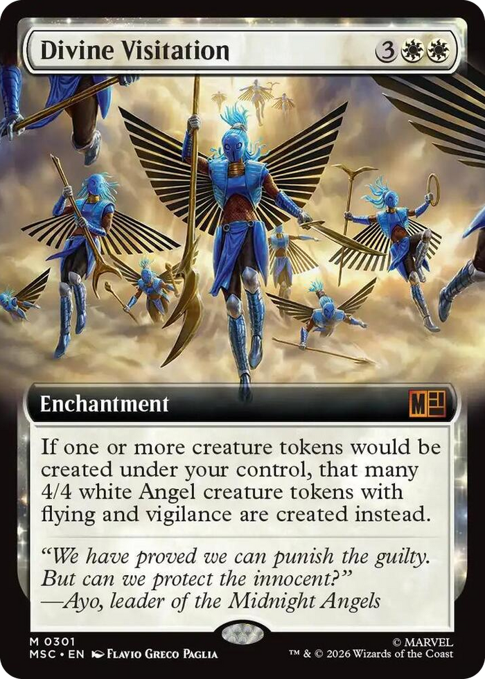Divine Visitation (Extended Art) #301 M - Commander: Marvel Super Heroes Pokemon card