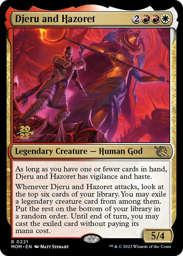 0221 Djeru and Hazoret R Prerelease Cards