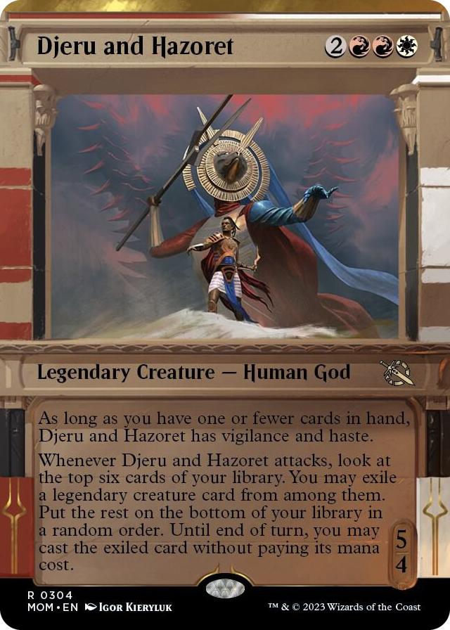 Djeru and Hazoret (Showcase) #304 R - March of the Machine Pokemon card