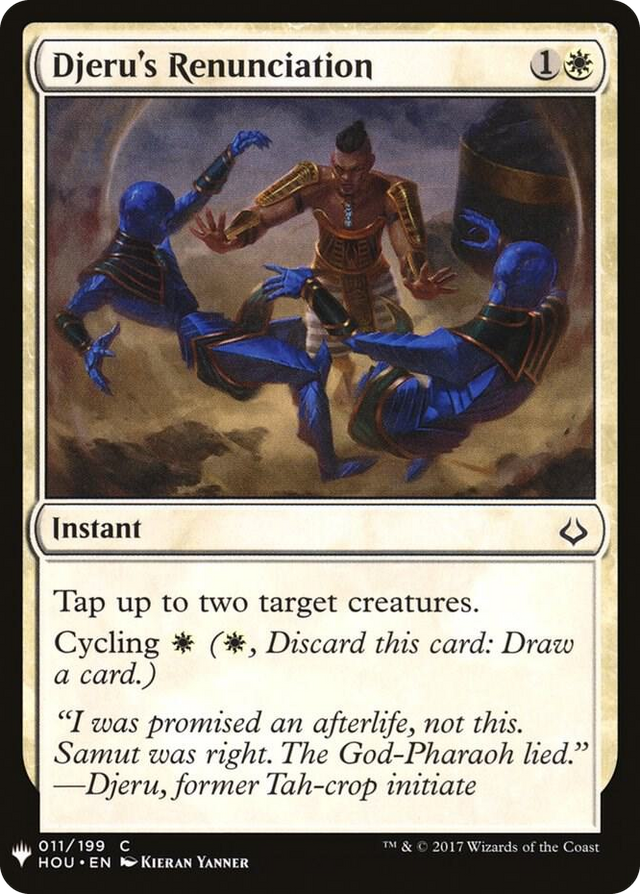 0011 Djeru's Renunciation C The List Reprints
