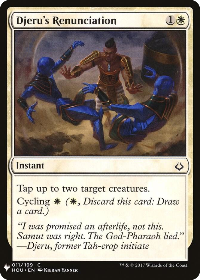 Djeru's Renunciation #11 C - The List Reprints Pokemon card