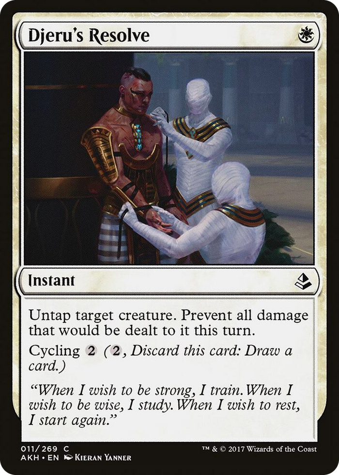 Djeru's Resolve #11 C - Amonkhet Pokemon card