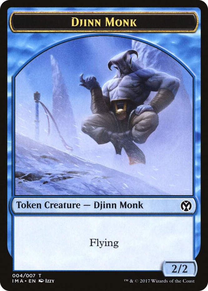 0004 Djinn Monk Token (004) T Iconic Masters