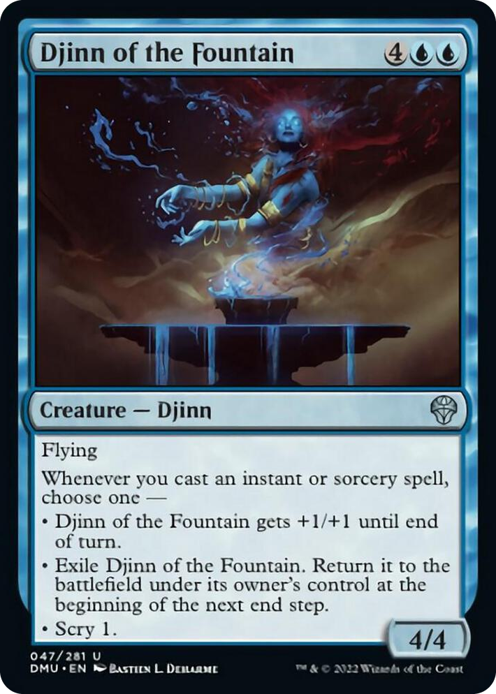 0047 Djinn of the Fountain U Dominaria United