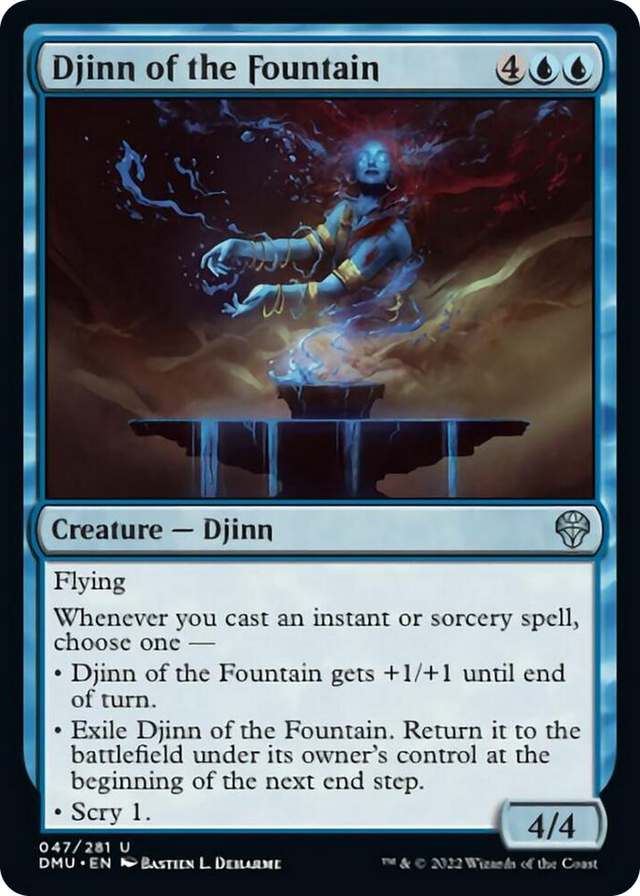 0047 Djinn of the Fountain U Dominaria United