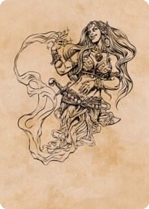 0074 Djinni Windseer (Showcase) Art Card S Art Series: Adventures in the Forgotten Realms