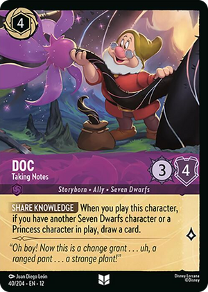 0040 Doc - Taking Notes (Foil) Uncommon Wilds Unknown